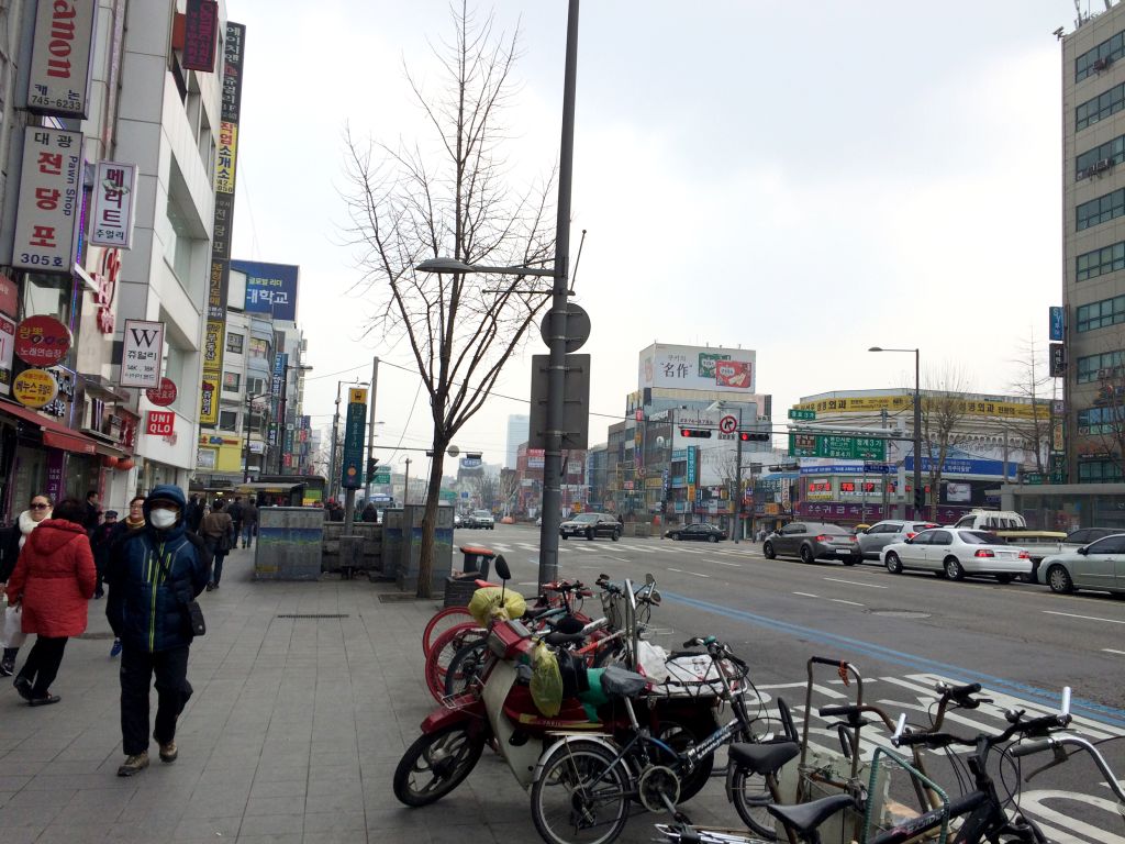ソウルの朝の街並み