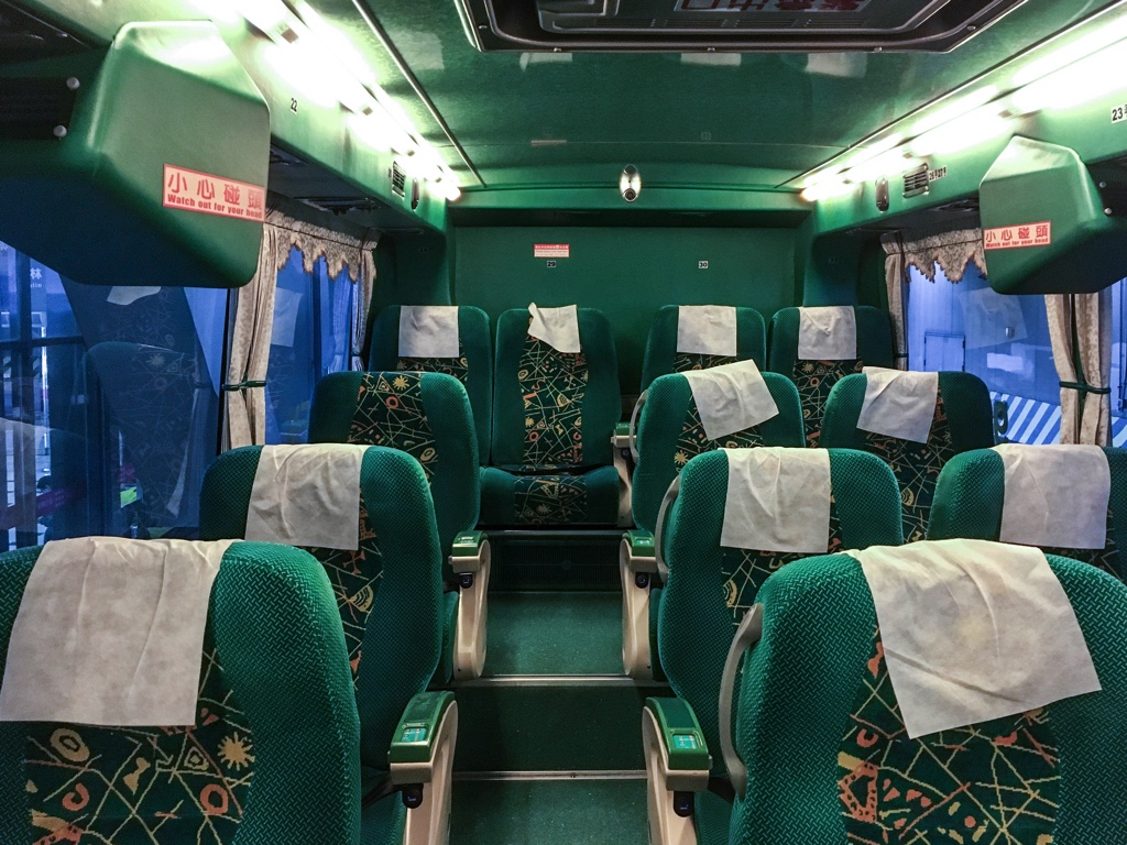 Ubus（統聯客運）のバス車内